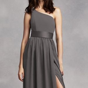 Vera Wang White Label bridesmaid grey dress